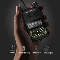 1/2/4PCS Baofeng BF-T1 MINI Walkie Talkie UHF 400-470MHz USB Charger Portable Two Way Radio Noise Cancellation Kids Gifts Toys