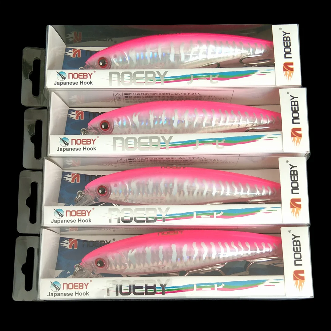 

Noeby 4pcs 14cm 39g Minnow Fishing Lures Floating Hard Bait Artificial Bait Wobbler Crankbait Carp Perch Pesca Fishing Tackle