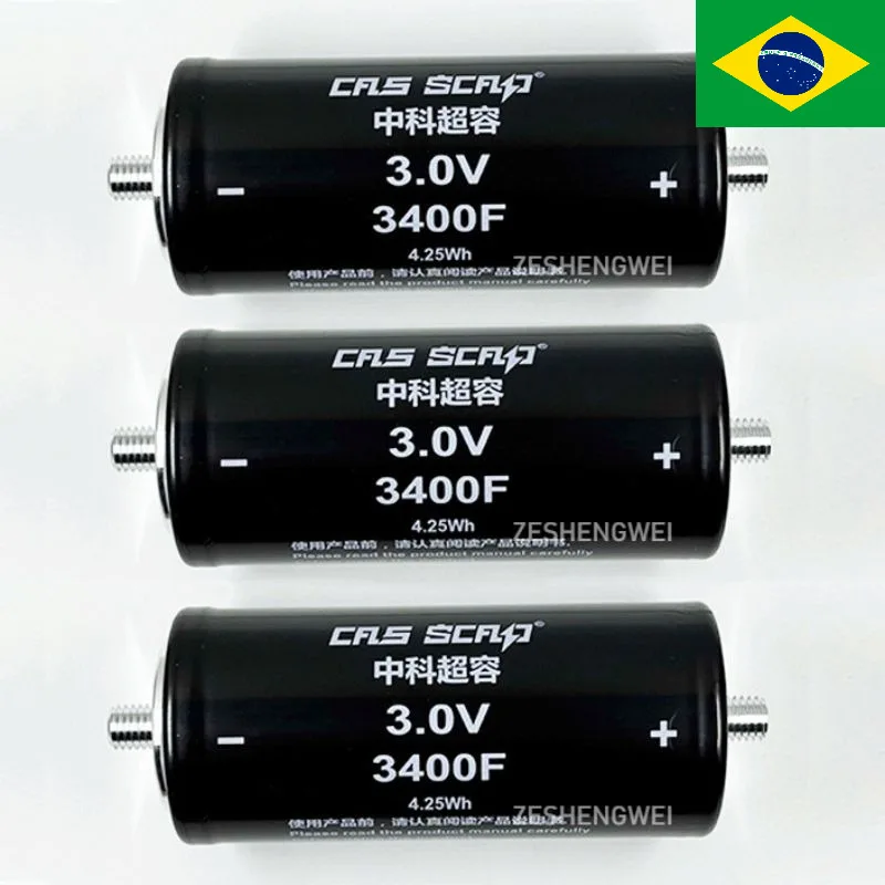 1-5PCS Super capacitor 3V 3400F cells brand new car audio carstarter Freely assembled high CCA low internal resistance 3V3400F