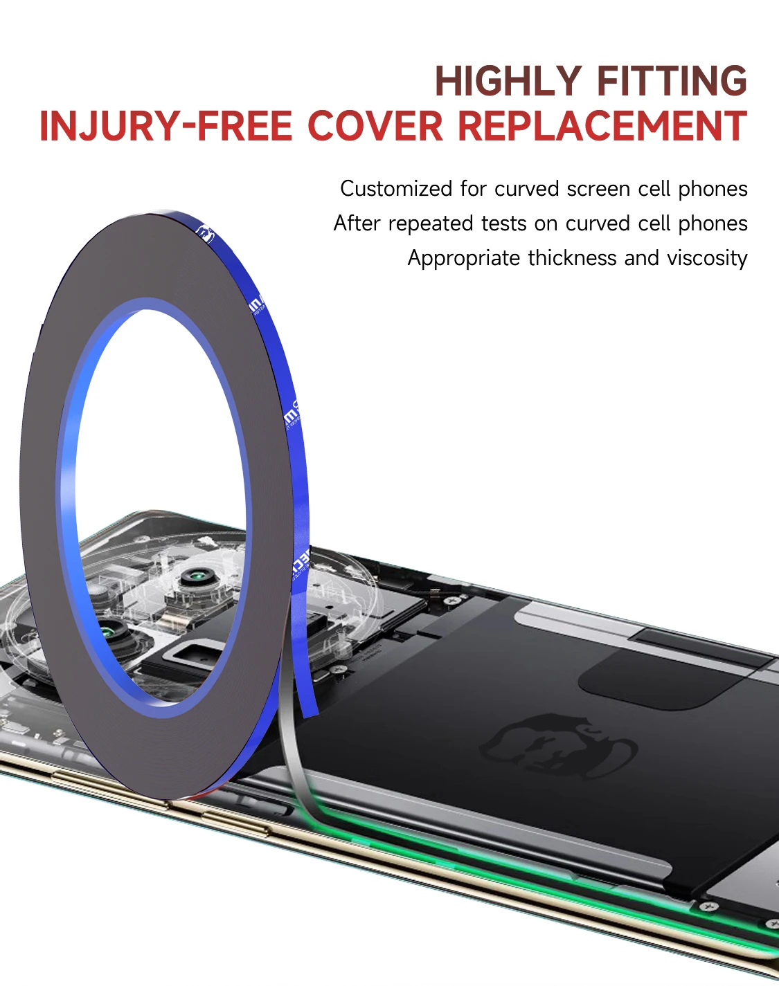 MECHANIC T3 3mm Edge Screen Frame Glue for iphone Tablet Computer electrical appliance repair Green Foam Double-sided tape image 6