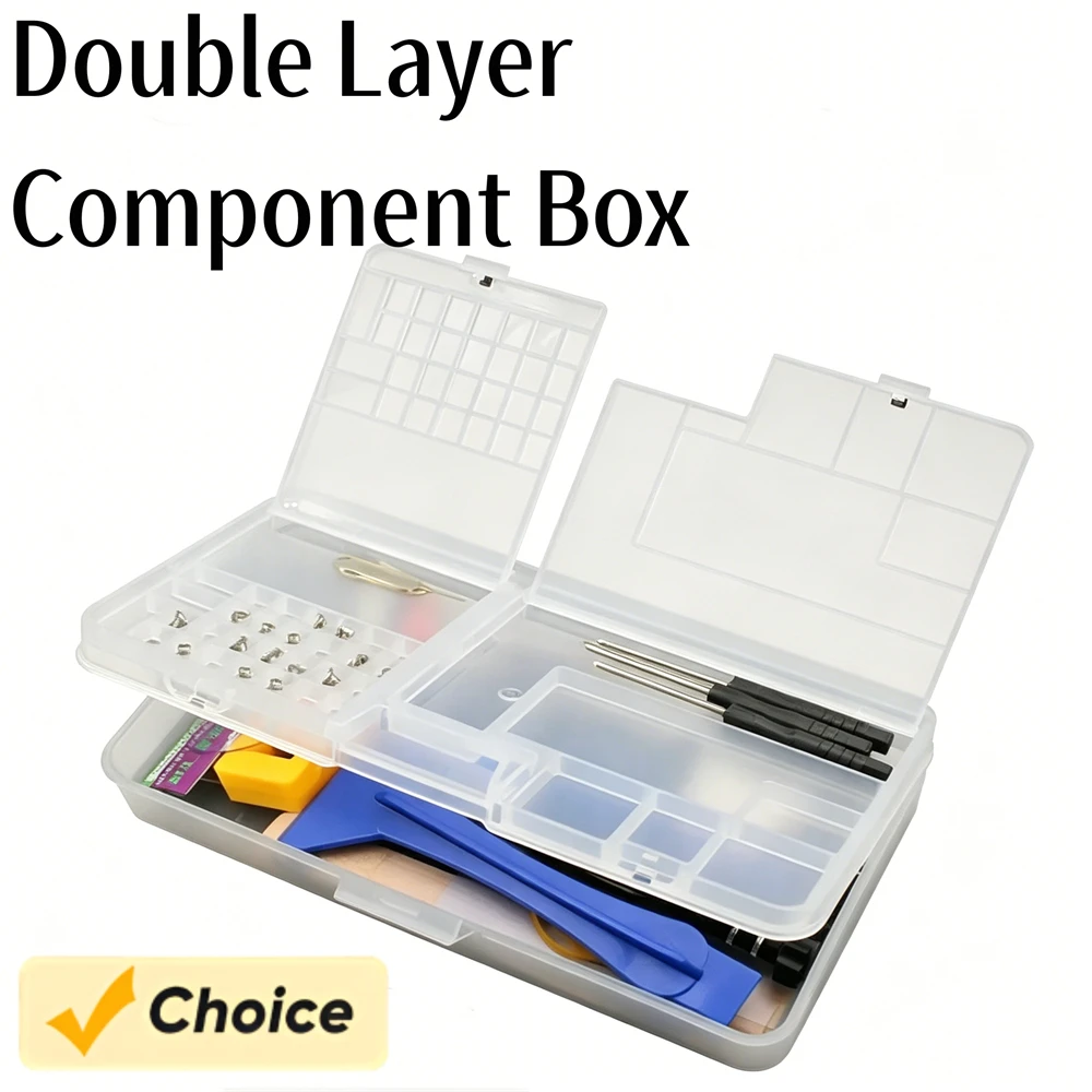 

1pc Multi-function Plastic Mobile Phone Repair Storage Box For Phone Motherboard IC Parts Repair Tools Container Collector