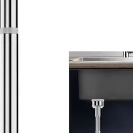 Undermount Sink Mounting Support Rod Stainless Steel 35 to 50 cm and 50 to 85 cm Height Adjustable No Drilling Needed