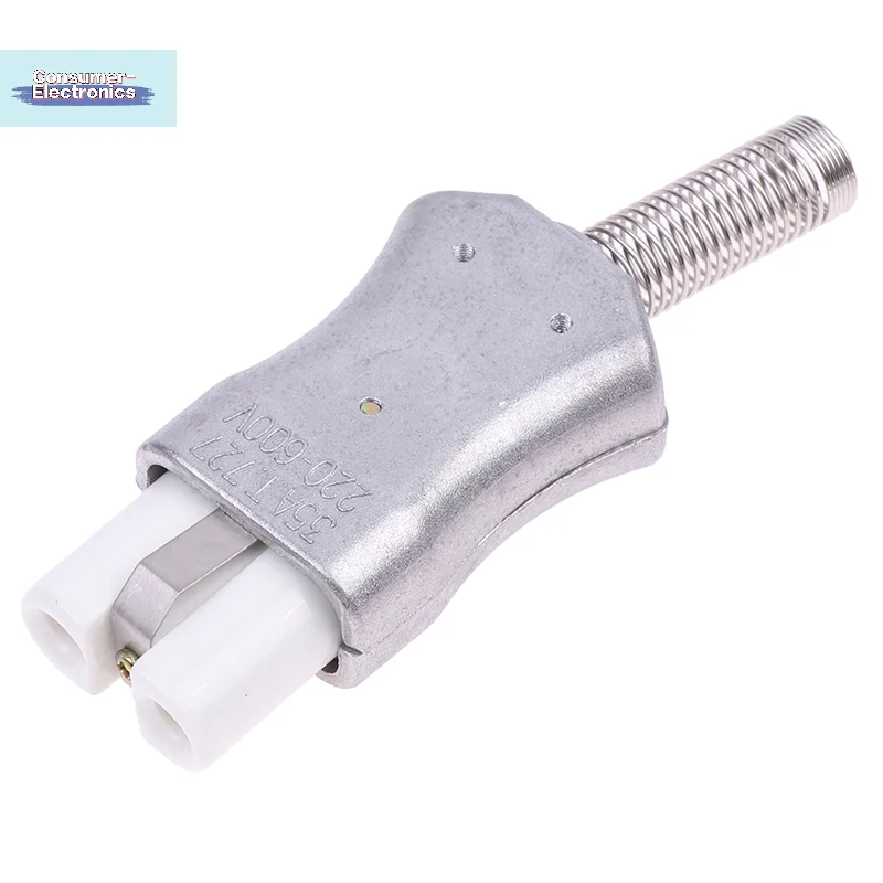 【6mm IEC C8 Ceramic Wiring Industry Socket Plug High Temperature Male Female Connector Electric Oven Power Outlet 35A】