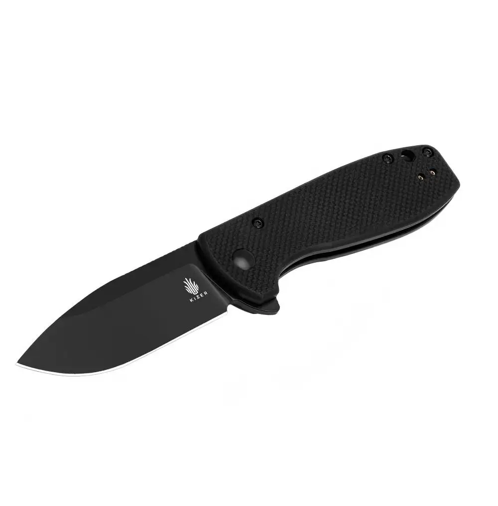 Kizer Folding  Knife Amicus L3002A1/L3002A2  Jade/Black G10 Handle 9Cr18MoV Steel Blade EDC  Knife