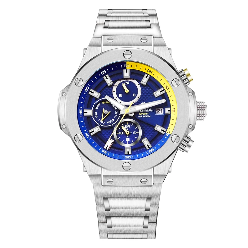 CASIMA メンズ 腕時計 クォーツムーブメント シンプルトレンド おしゃれ ジョーカー 夜光 防水 モデル ST-8104-1013