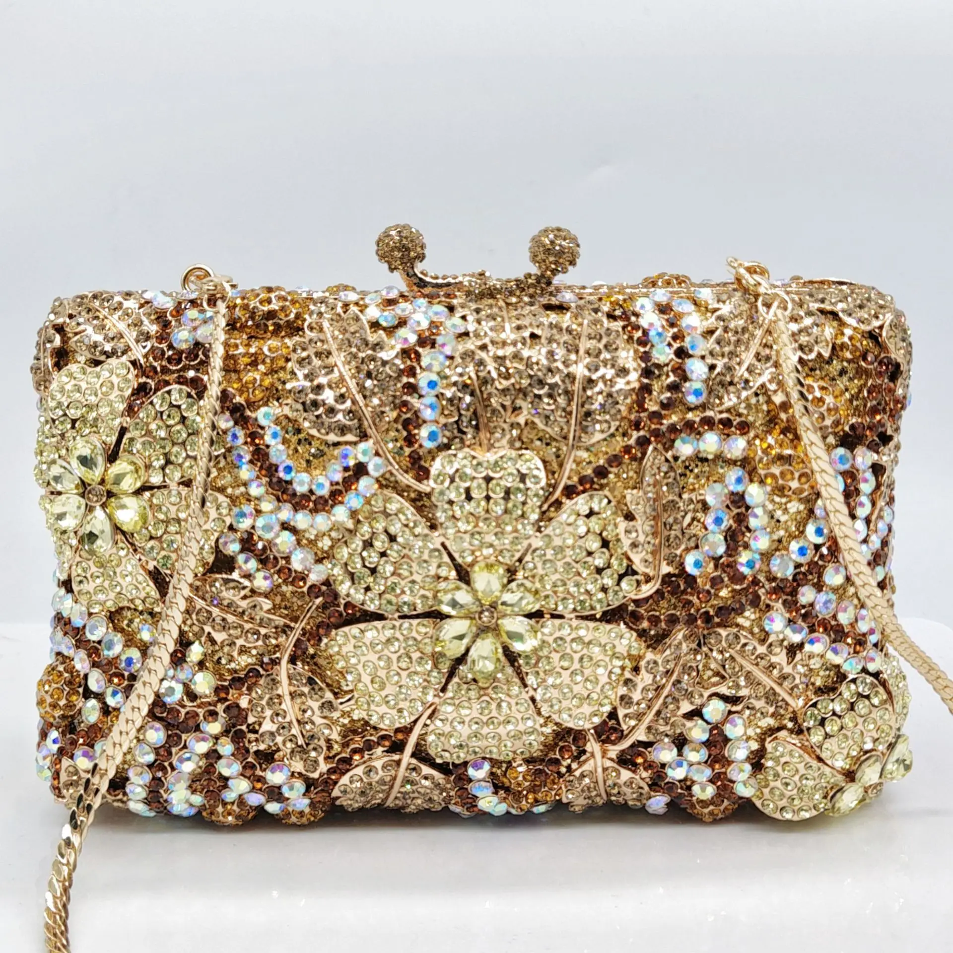 

Diamond Clutch Purse Women Bridal Rhinestone Shiny Handbags Wedding Party Wallets Crystal Day Clutches