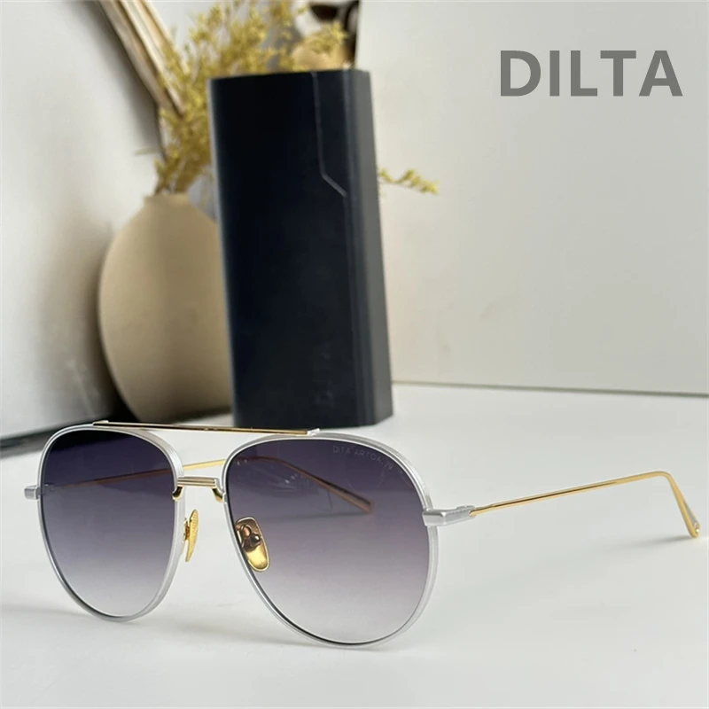 DTS161 High Quality Light Eyewear Metal Alloy Pilot Shades Men  Women Sunglasses High Quality Classic Male Female Sunglasses