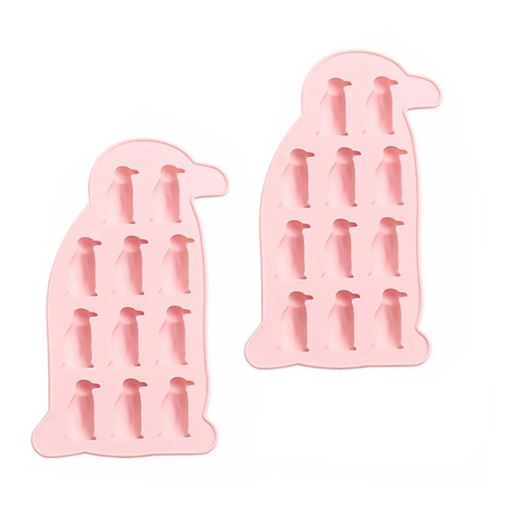 Drinks Super Cute Little Penguin Silicone Mold Ice Maker Machine Crayon Candy Silica Gel Molds Kitchen Supplies