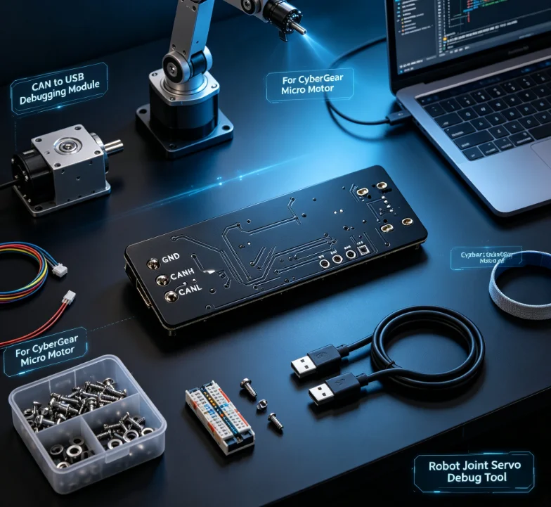 CAN to USB debugging module for Xiaomi micromotor CyberGear