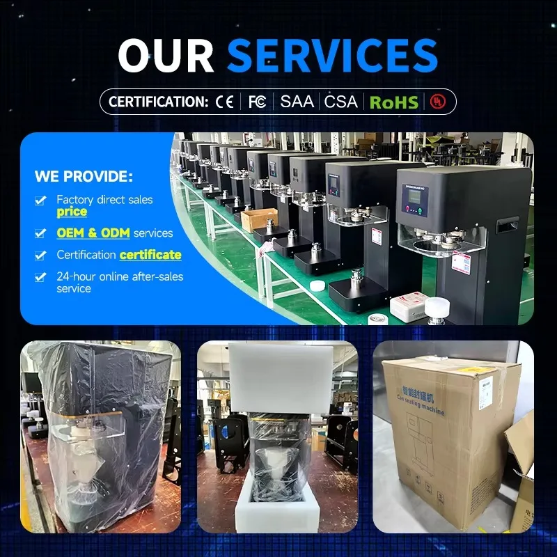 Automatic Plastic can Packaging Sealing Machine Juice Cans Automatic Sealing Machine Can Sealing Machines for CUP Jar