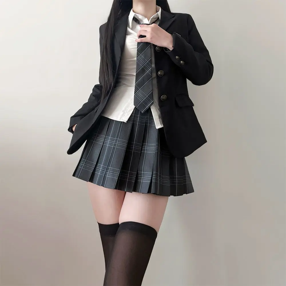 JK Abito uniforme Gonna scozzese Abito Slim Girl Pure Desire Rosa Summer School Sister Battle Robe Uniforme scolastica attillata