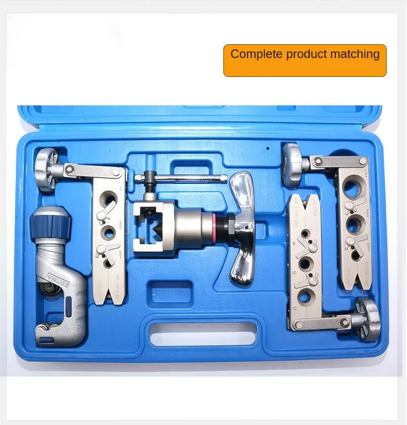 

Value VFT-808C-MIS Complete Flaring Tool Set with VTC-28B, For 6mm 8mm 10mm 12mm 16mm 19mm Pipes
