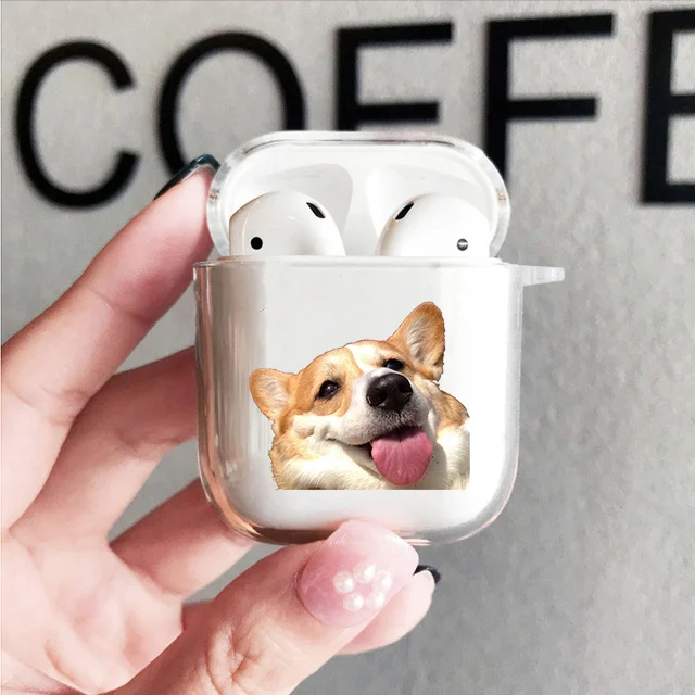 Cute Dog Corgi Soft silicone TPU Case For AirPods Pro 1 2 3 4 Kawaii Lovely Pet Silicone Wireless Bluetooth Earphone Box Cover