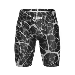 New Mens Swim Jammer Short Endurance Athletic Training Swimsuit Summer Bathing Suit Beach Swimming Trunks Swimwear Tights Shorts
