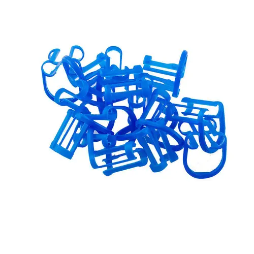 Imagen 2 del producto Soporte para rollo de Algodón Dental, Clip azul desechable para dentista, clínica, herramientas dentales, 20 unids/lote por bolsa