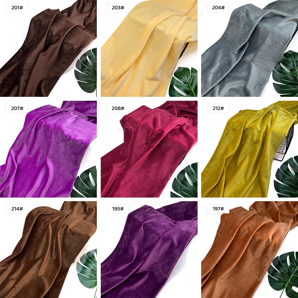 43 Farben 3mm Minky-Stoff 100% Polyester Umweltfreundlicher Stoff 45x50cm Plüsch-Puppen-Kostüm-Futter Plüschstoff – Detail 11
