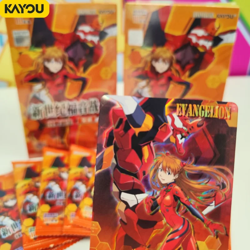 Tarjetas Coleccionables KAYOU Neon Genesis Evangelion EVA Classic Rebirth Breakthrough, Edición Limitada, Regalos y Accesorios