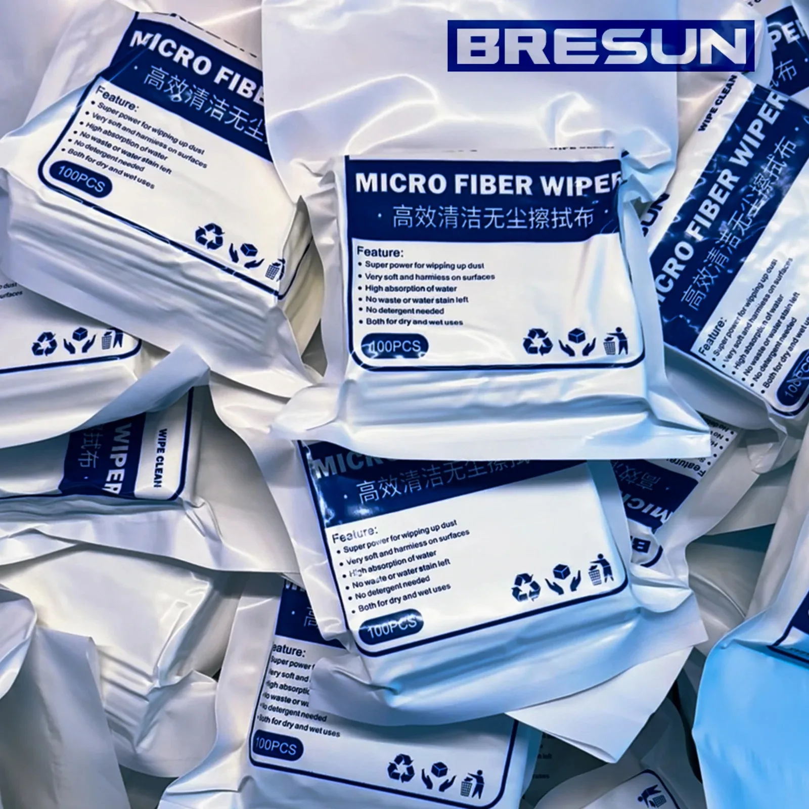 Bresun Antistatisches fusselfreies Reinigungstuch-Set für Telefon, Tablet, LCD-Linse, Glasrückabdeckung, Staubentfernungs-Reparaturwerkzeug-Set – Detail 3