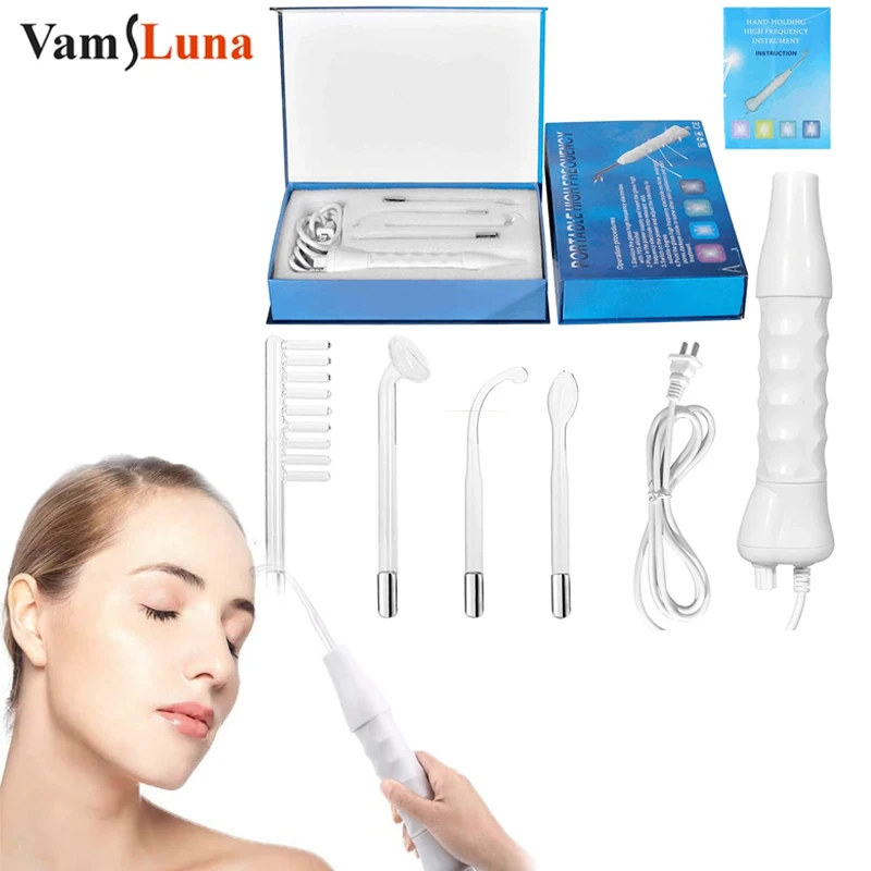 المهنية المحمولة عالية التردد آلة الوجه عصا 4 في 1 إزالة حب الشباب والعناية بالبشرة جهاز المنزل سبا الوجه أدوات التجميل الجلد