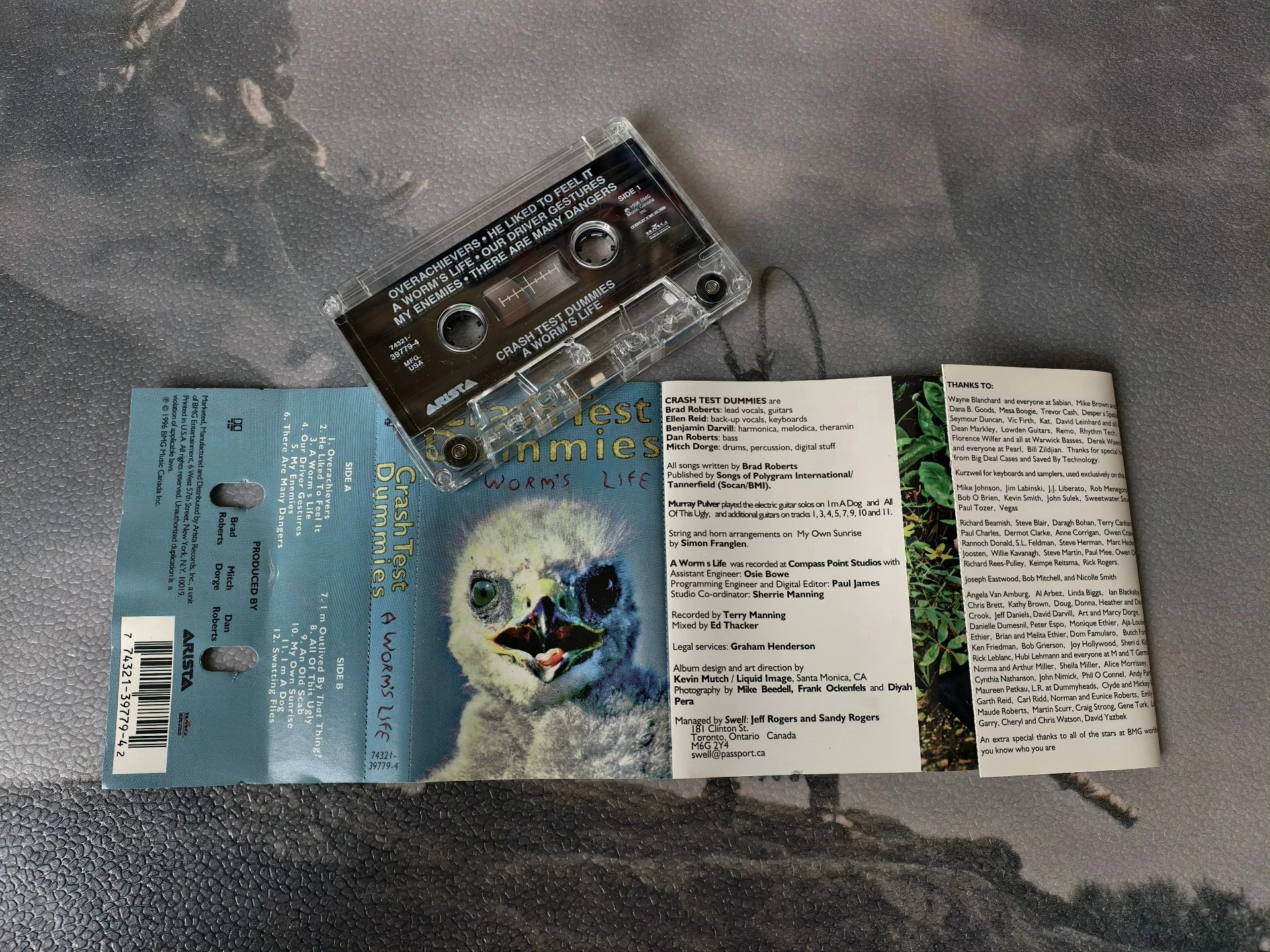 Rock Crash Test Manichini Nastro musicale Album di vita del verme Cassette di sovracorrente Cosplay Walkman Registratore Auto Tracce sonore Scatola regalo