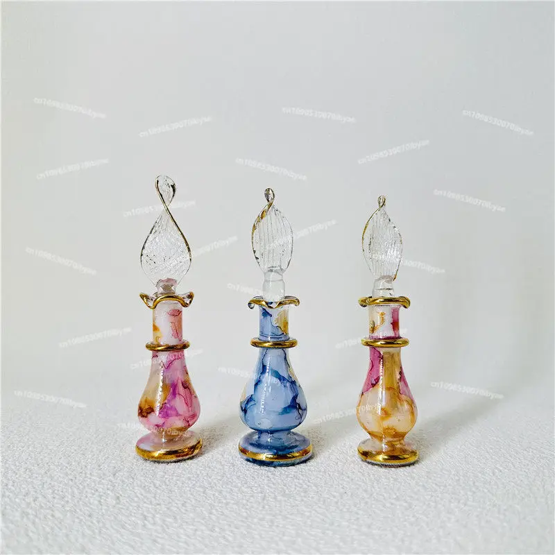 New Egyptian Flavor Bottle, Egyptian Perfume Bottle, Glass Egyptian Tourist Souvenir 5-6 Cm