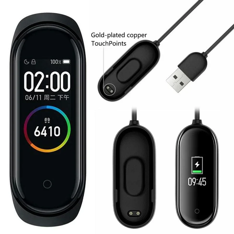 Зарядное устройство USB для Xiaomi Mi Band 8 7 6 5 4 3 2, док-станция для передачи данных для Mi Band, зарядное устройство с USB-адаптером, провод,