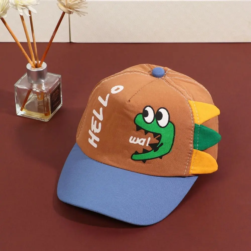 Dinosaur Printing Baby Baseball Cap Adjustable Cartoon Kids Baseball Caps Quick-drying UV Protection Children Beach Hats