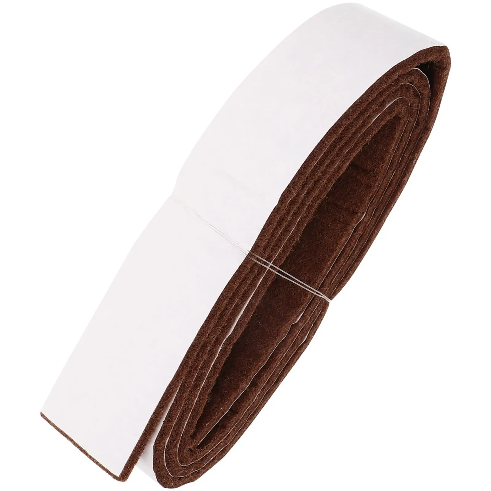 Self Adhesive Anti Slip Felt Pads 1M Brown Furniture Leg Protectors Noise Reduction Floor Mats Chairs Tables