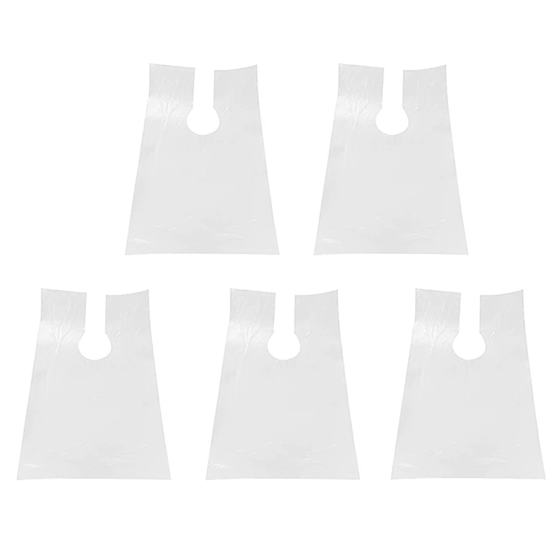 

500Pcs PE Apron Disposable Long Barber Wai Cloth Perm Hair Salon Haircut Wai Hairdressing Cape Shawl 60X90cm