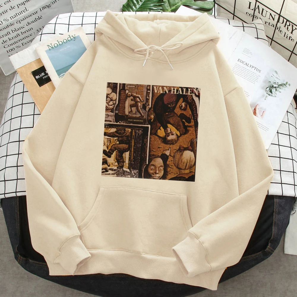 Van Halen hoodies women vintage graphic anime Kawaii pulls Hooded Shirt women Winter  Pullover