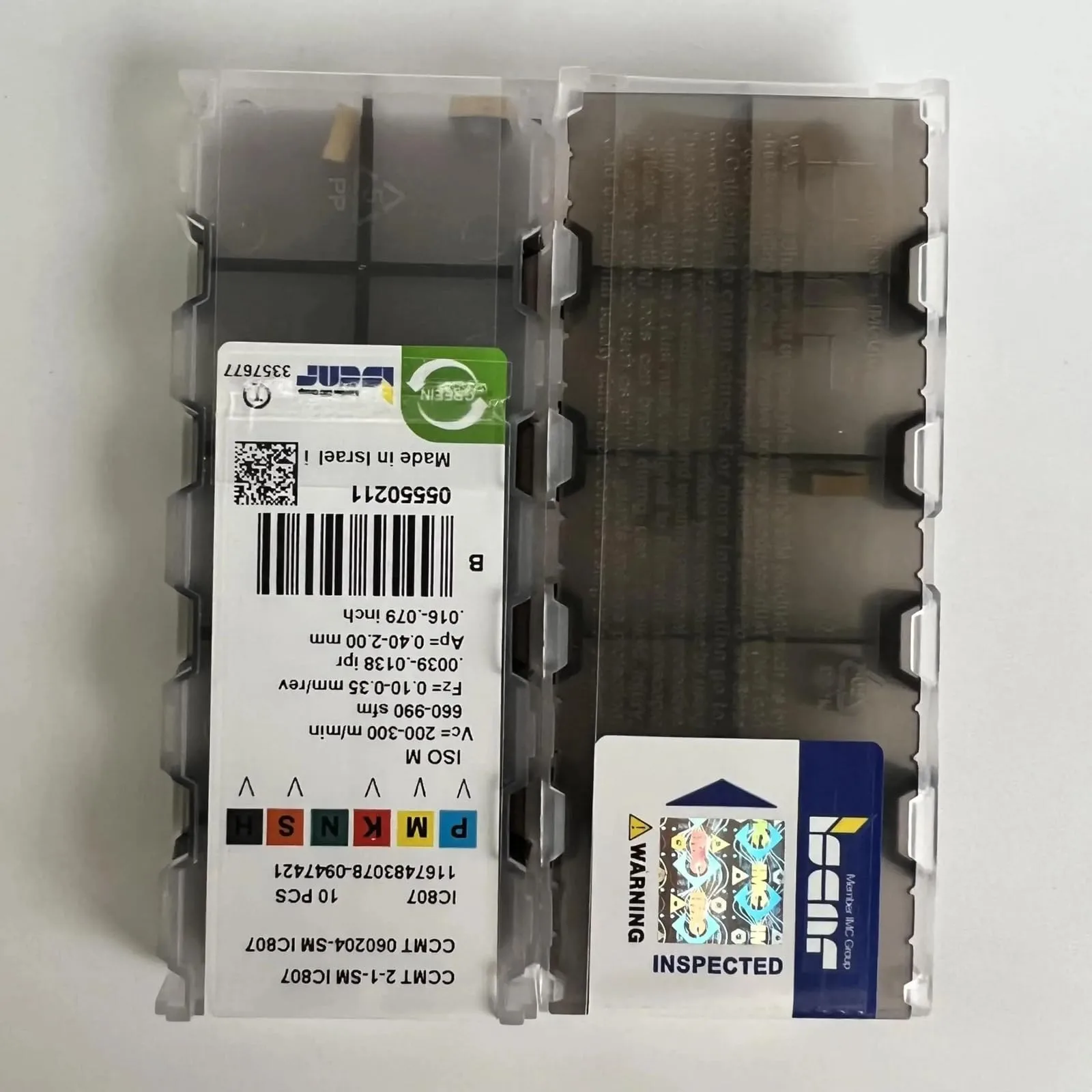 

CCMT060204-SM IC807 /Industrial indexable Carbide Inserts 10 PCS