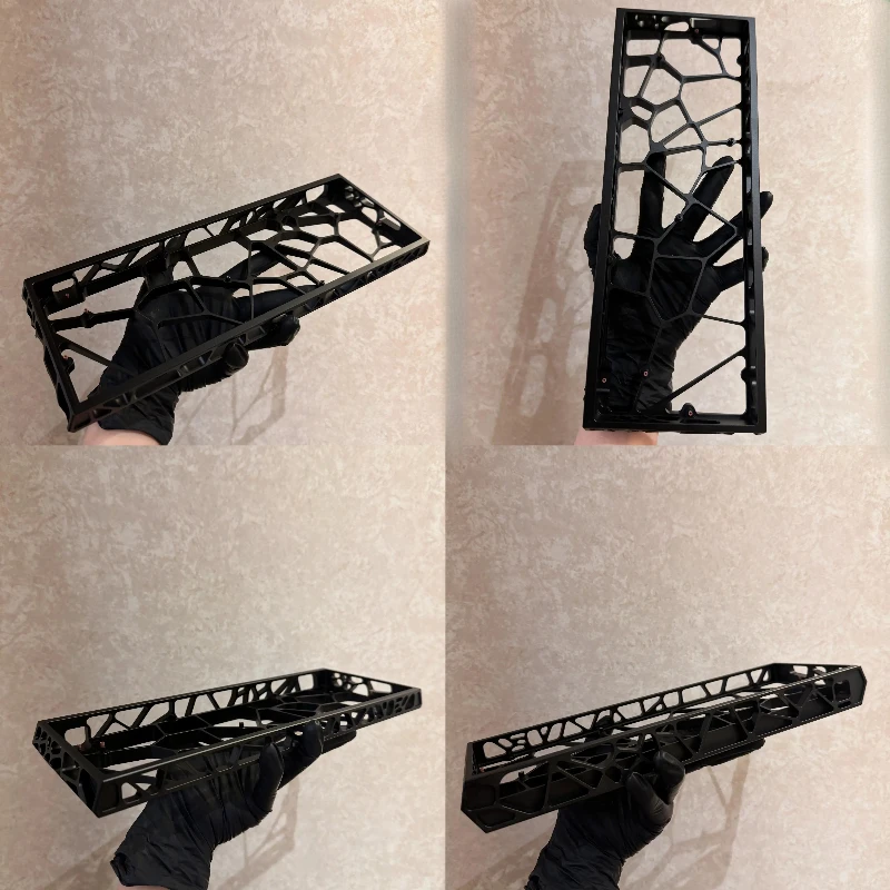 Sora60 Hollow Aluminum Shell V2 Upgraded GH60 Aluminum Shell Compatible with Wooting Rakka HM66 Multicolor Mechanical Keyboard