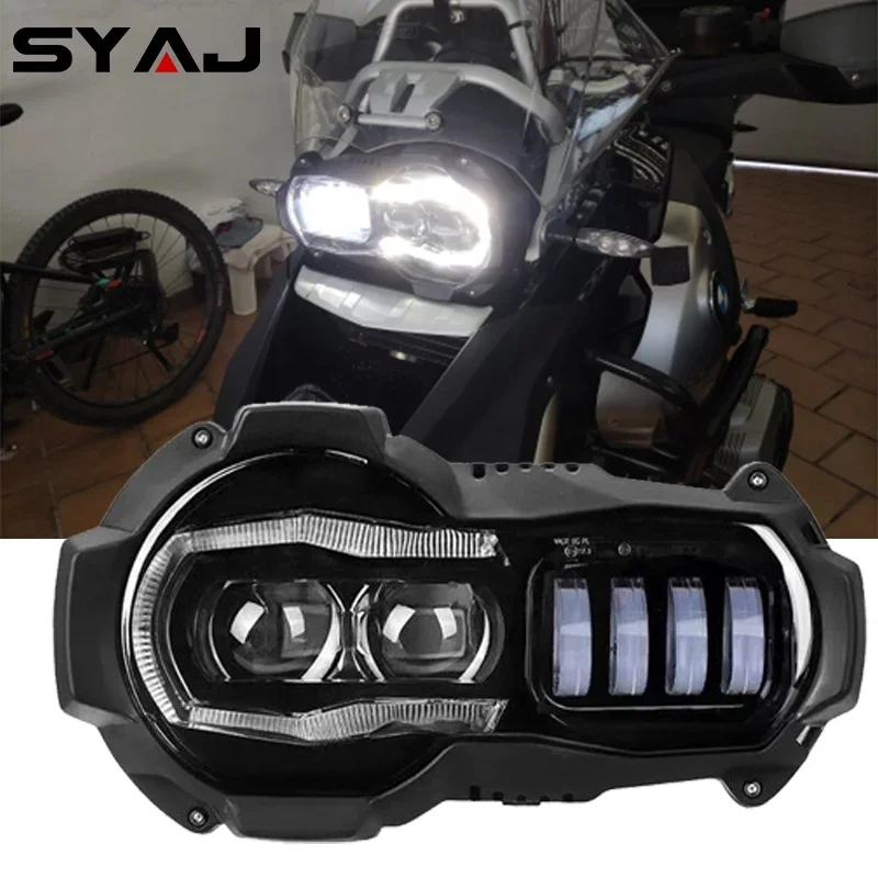 Motorcycle Lighting System E9 Mark LED Headlights for BMW R1200GS R 1200 GS ADV R1200GS 2004-2012 ( fit Oil Cooler)