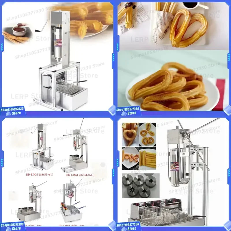 Electric Fritter Maker with Cutter for Bakery Dough Frying Dairy Recipe Tool Professional Kitchen Appliance for Home Cooking