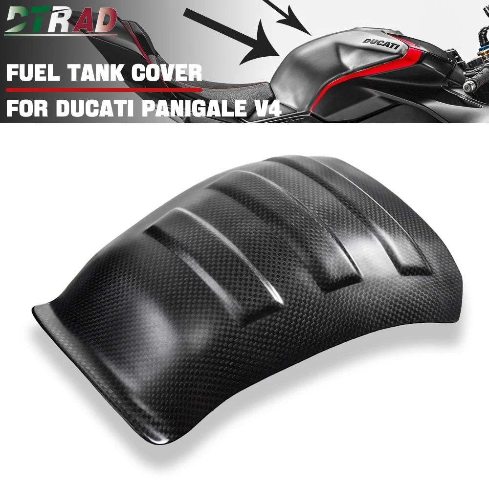 

For DUCATI Panigale V4 V4S V4R 2018-2021/2022-2024 Carbon Fiber Fuel Tank Protector Cover Fairing Kits Motorcycle Accessories