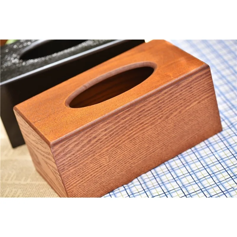 

AT43-Multifunctional For Car And Restaurant Wooden Tissue Box-Napkin Holder-Solid Wood For Creative Living Room