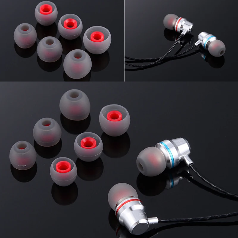 Silicone Upgrade Headphone Eartips Noise Isolating With S M M- L Size