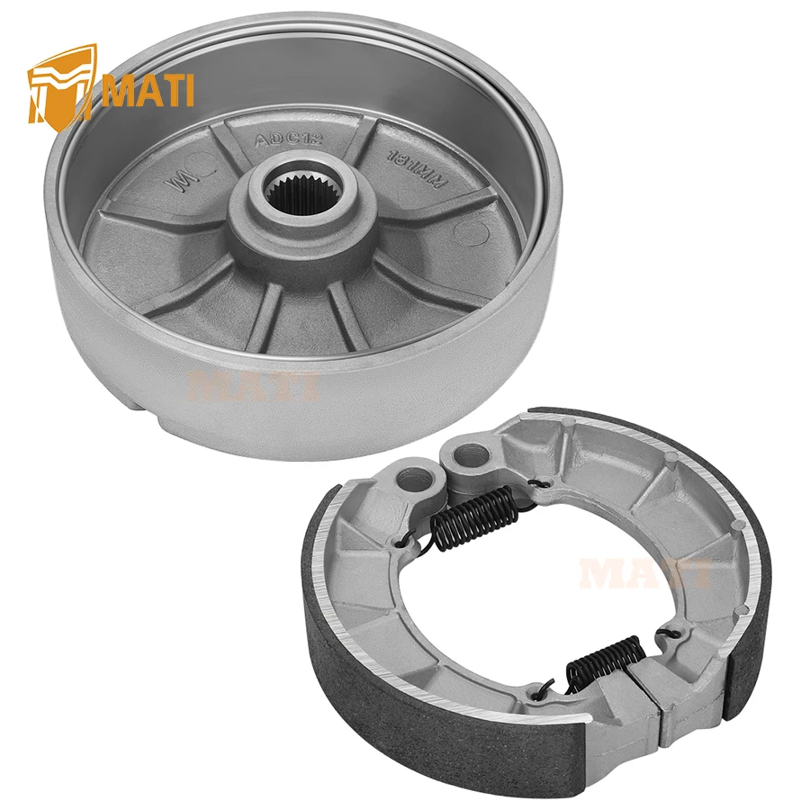 

MATI Rear Brake Drum Hub & Shoes for Honda Foreman 500 2005-2013 Rubicon 500 2001-2014 43620-HR0-F00 06430-HN2-000 06430-MCL-700