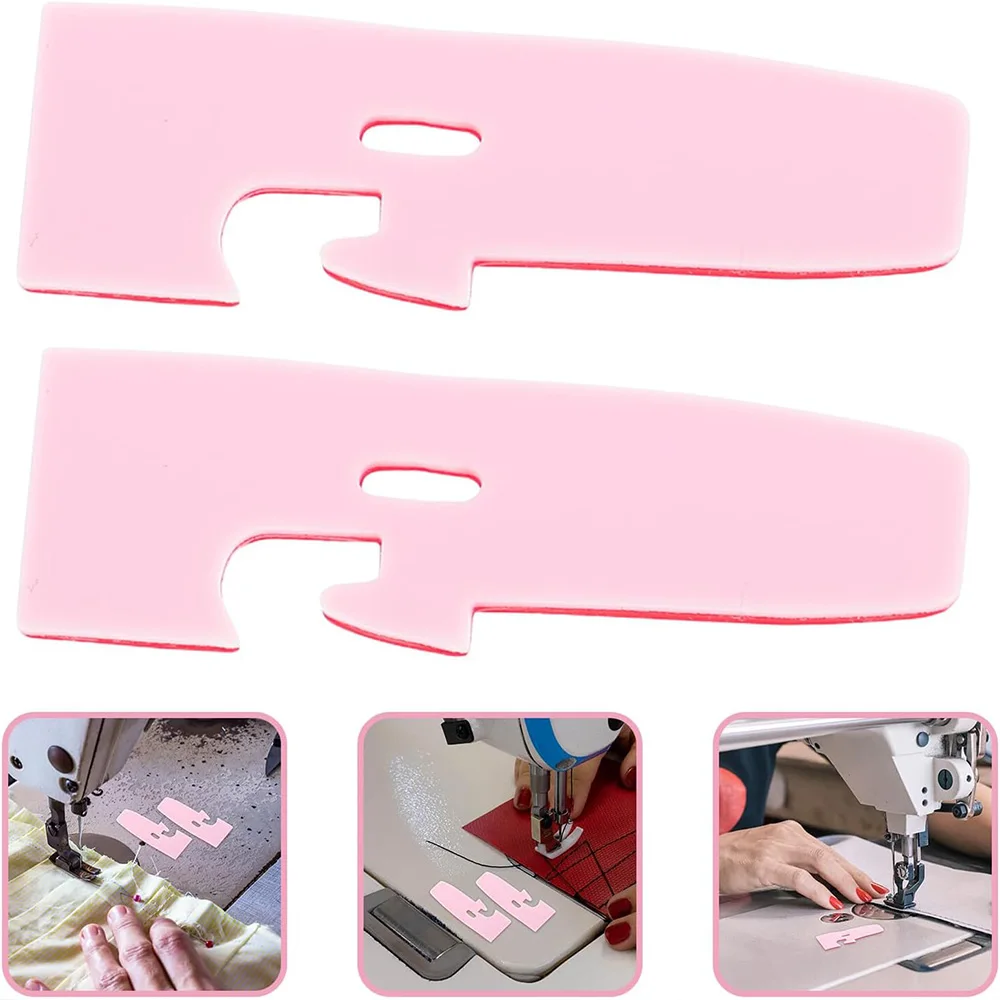15pcs Plastic PTFE Teflon Stick On Presser Foot Bottom DIY For Overlocking Sewing Machine Plastic Presser Foot Pad