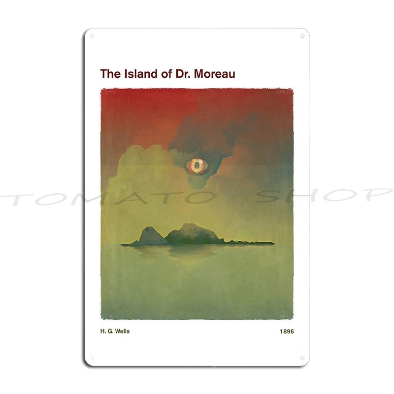 The Island Of Dr Moreau Science Fiction Metal Sign Create Plaques Party Home Customized Tin Sign Poster