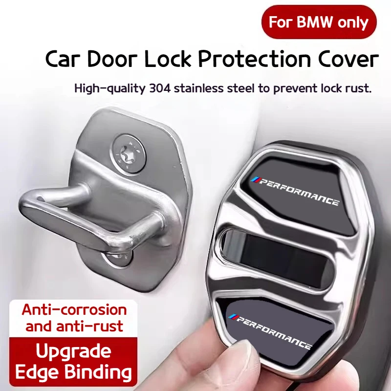 

For BMW 3 5Series X1 X3 X4 X5 G20 G32 F48 G01 G02 F15 G05 G07 G11 4pcs Car Door Lock Cover Anti Rust Protective Trim accessories
