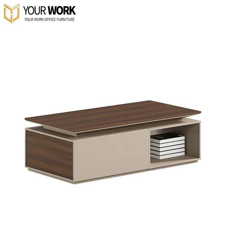 Mesa de centro de grano de madera gris claro, muebles modernos simples, juego de mesa de centro