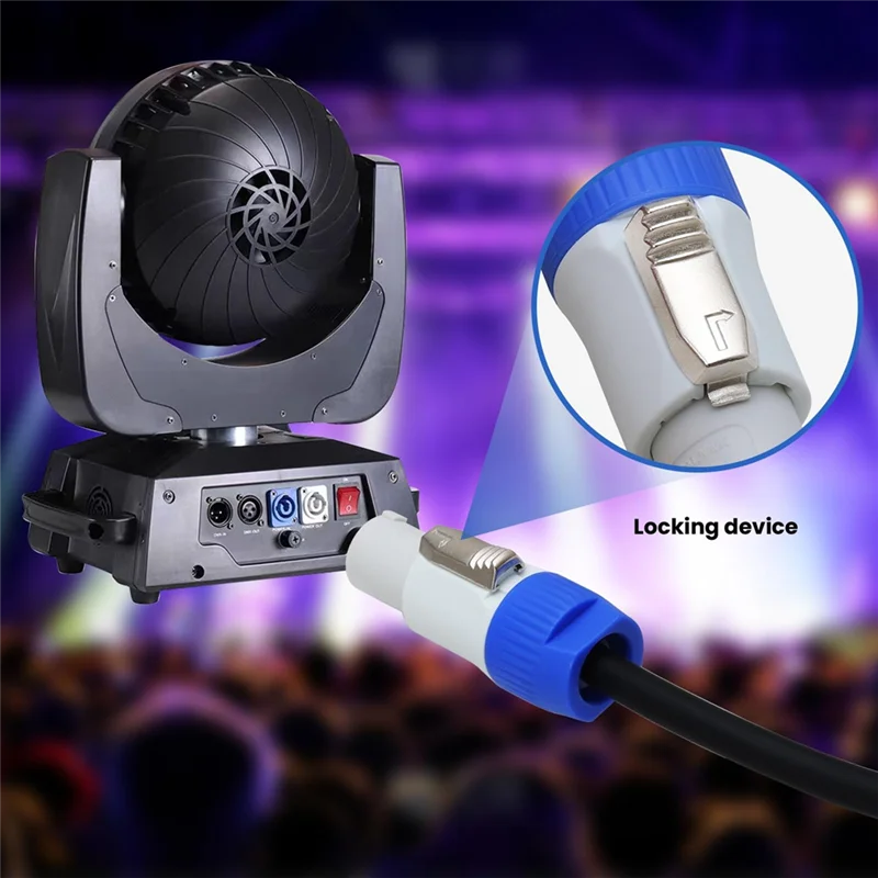 A99E-Powercon كابل الطاقة 16AWG AC المدخلات إلى الناتج 15A 3 دبوس تمديد الحبل لمعدات الصوت والفيديو
