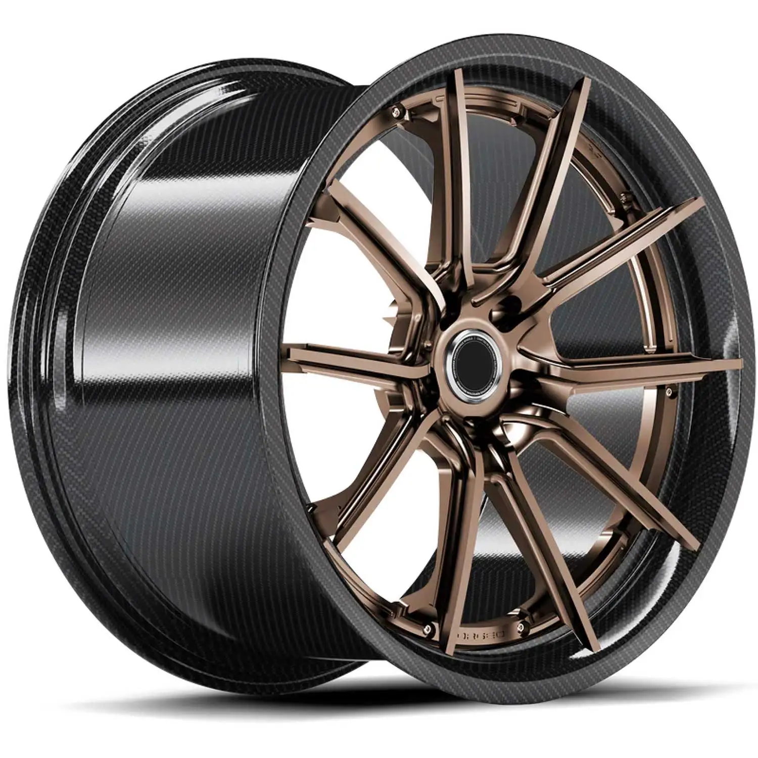 

Forged New Carbon Fiber Racing Wheels 5x120 for Mercedes- for Audi 18-23 Inch Black Finish