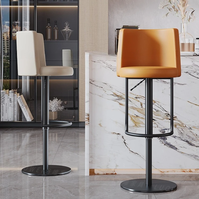 

Nordic Bar Chair Stainless Steel Household Modern Simple Light Luxury Lifting Rotating High Chair Bar Chair High Stool