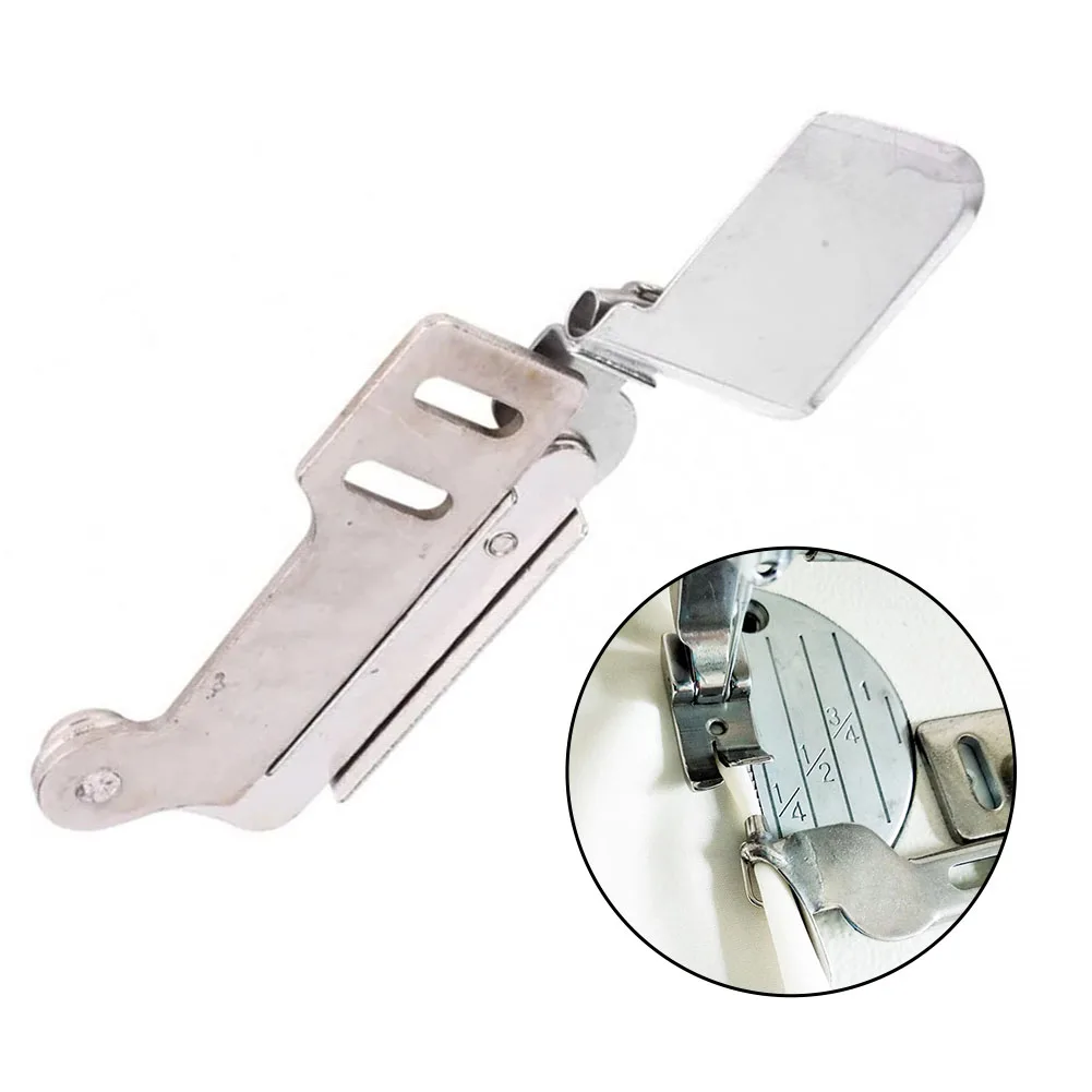 F503 Steel Hemming Attachment for Industrial Sewing Machines Designed for Smooth Double Fold Hemming of Thin Flowing Fabrics