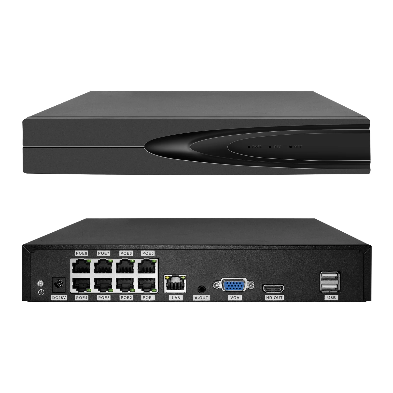 4K 8 Channel Face Recognition PoE NVR Kit With AI Function 5MP Camera System 8MP 10CH Plug And Play Network Video Recorder