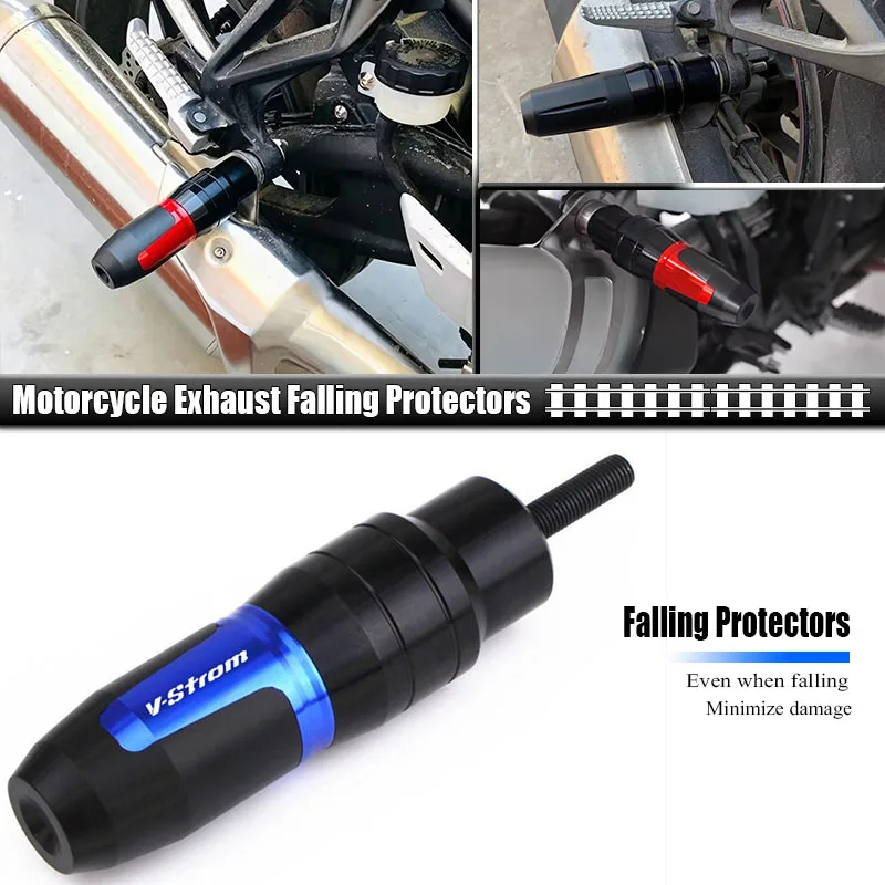 Fit For V-Strom V-Strom650 V Strom 650 Black Motorbike Exhaust Frame Sliders Crash Pads Falling Protector CNC Accessories New