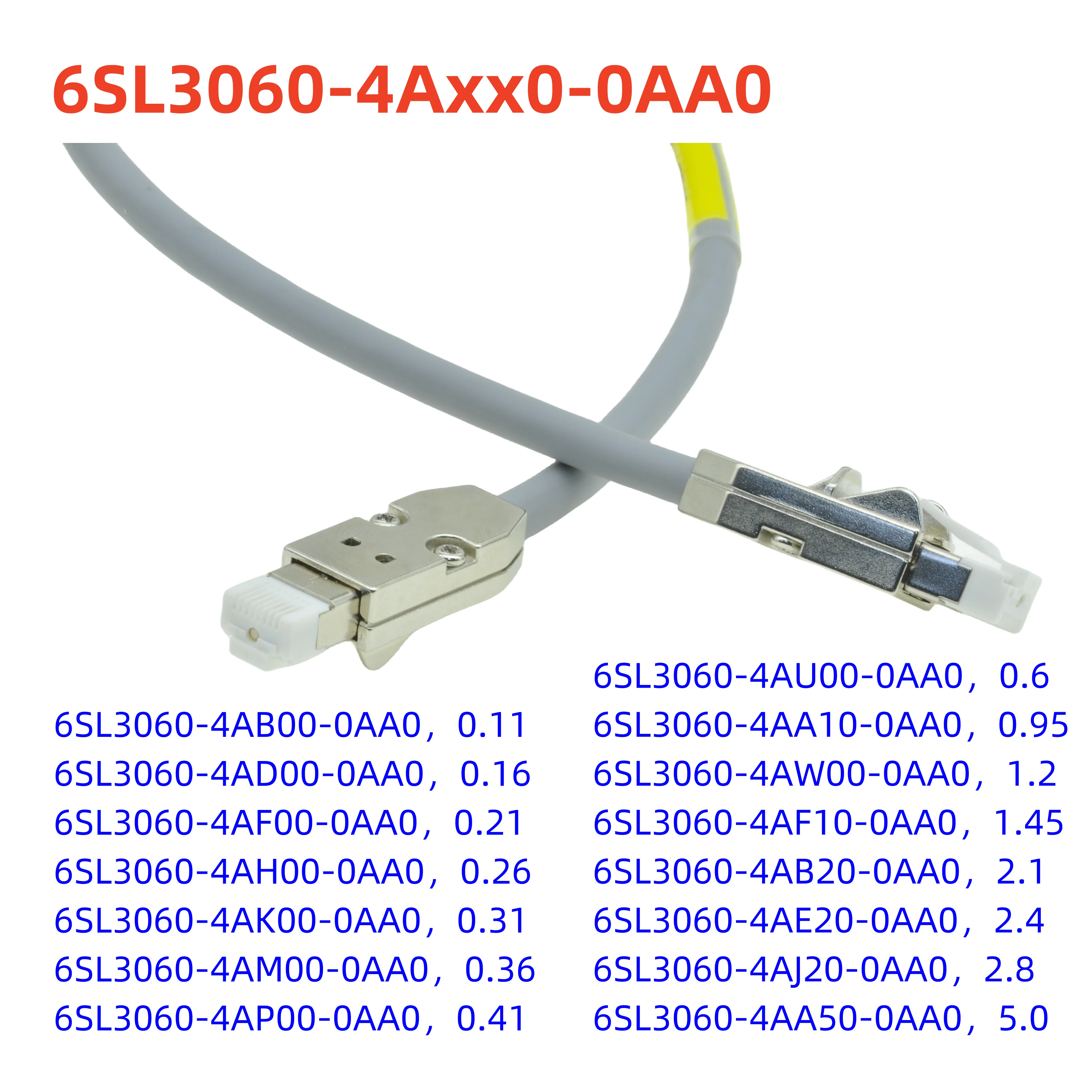

Suitable for Siemens network port RJ45 cable 6SL3060-4AP00/4AM00/4AH00/4AD00/4AA10-0AA0