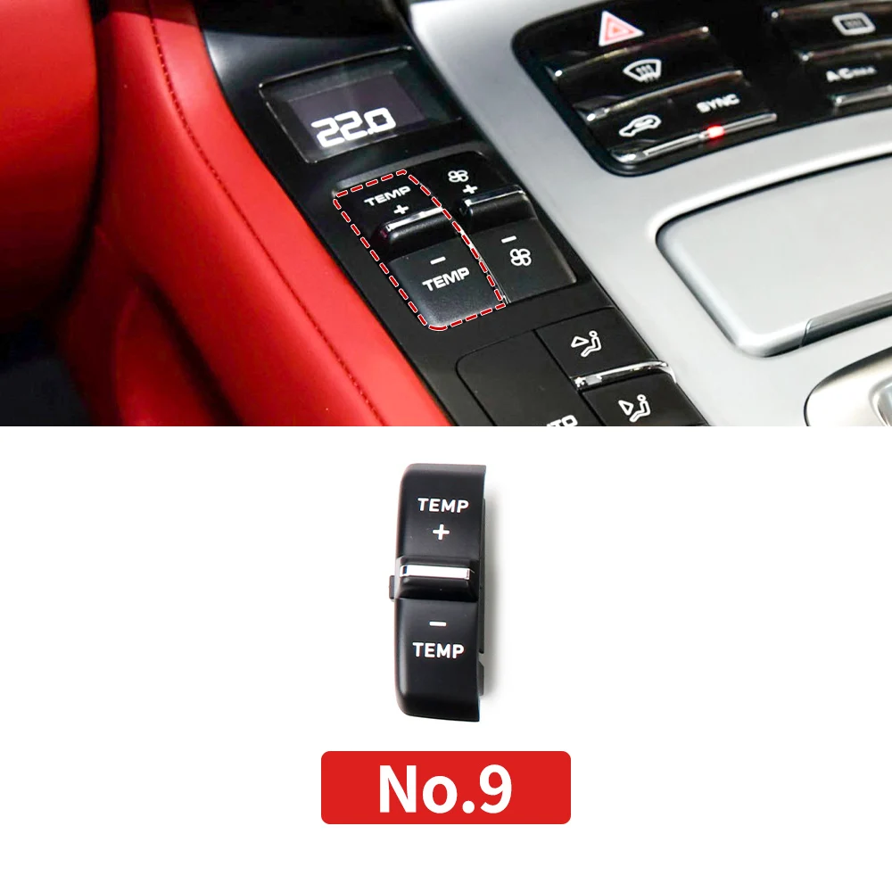 Multi-Function Buttons For Porsche Cayenne Macan Palamera Air Conditioner Central Control Button Temperature Regulating Button